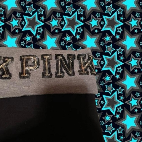 Victorias Secret PINK foldover flare yoga pants - Picture 2 of 4